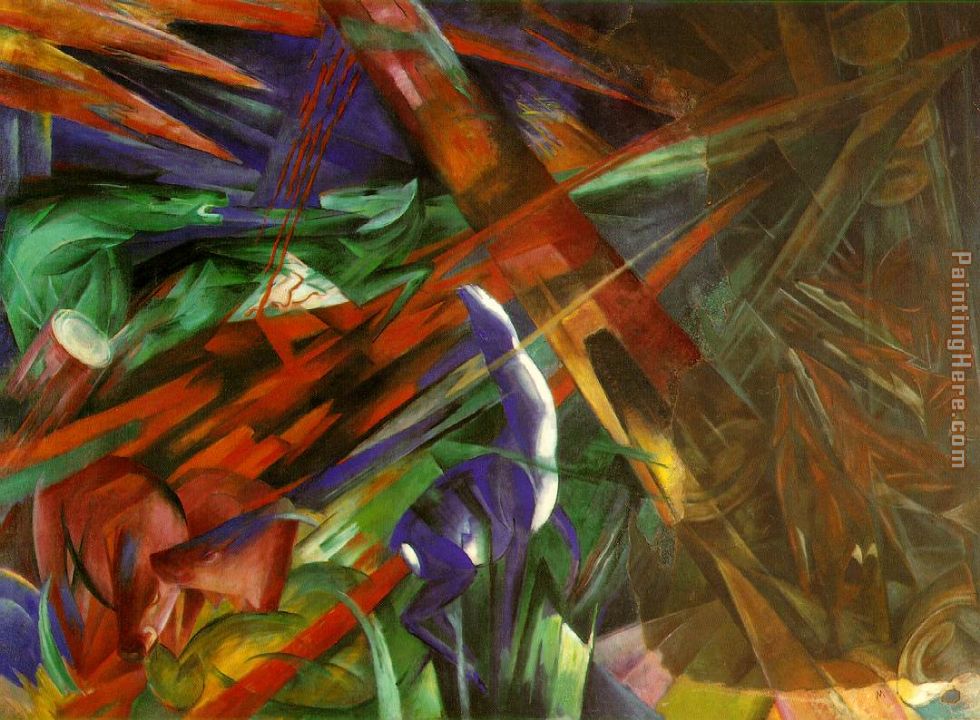 Fate of the Animals painting - Franz Marc Fate of the Animals art painting